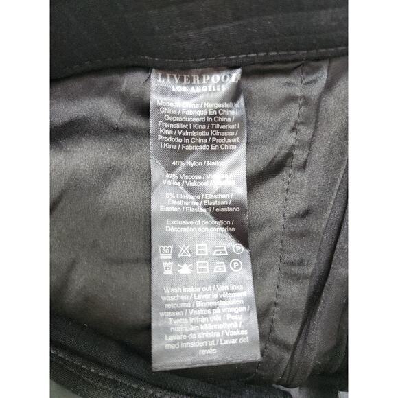 NEW Liverpool Tyler Straight Leg Textured Knit Trouser Pants Size 33/16 Black - Picture 7 of 14